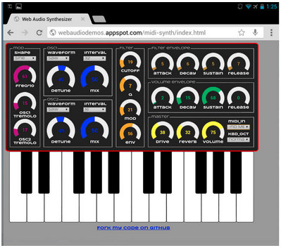 google midi synth