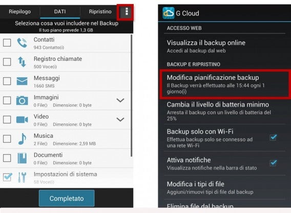 gcloud-impostazioni
