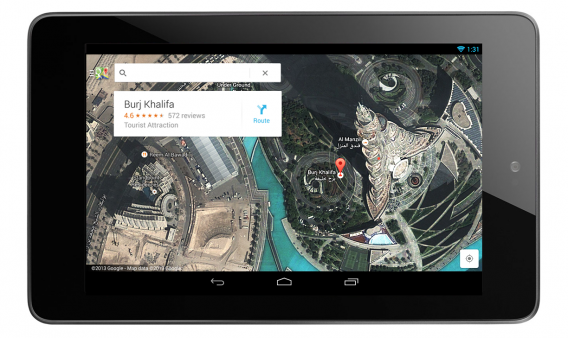 google maps tablet