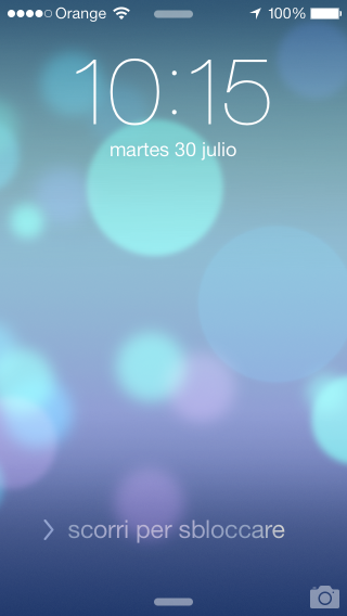 ios7 scorri per sbloccare
