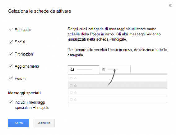 schede gmail