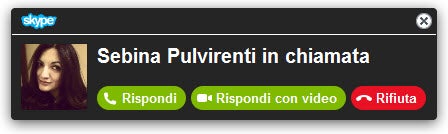WIN - Chiamata in arrivo