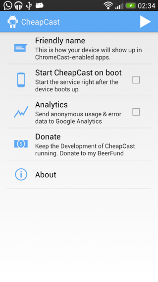 cheapcast screenshot