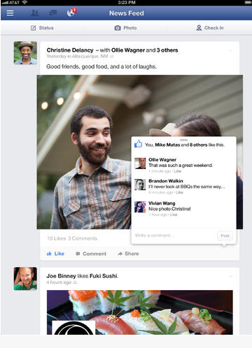 facebook ios update