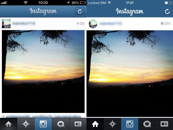 Instagram compared