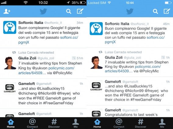 Twitter comparison