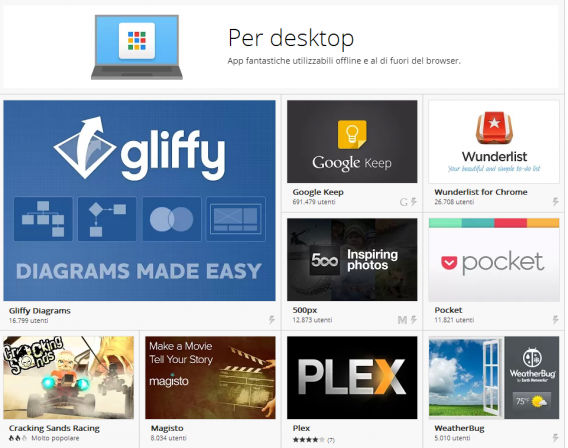 chrome app per desktop