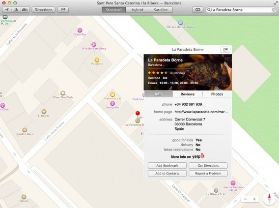 Maps - Info locali commerciali