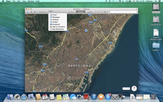 Maps - Opzioni condivisione
