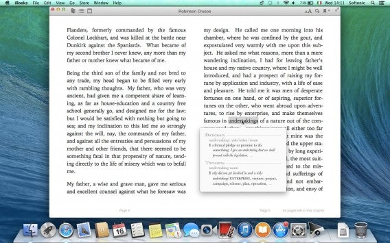 iBooks - definizione del dizionario
