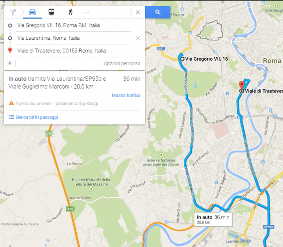 multiple direction google maps