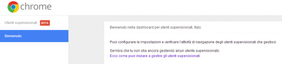 utenti supervisionati chrome
