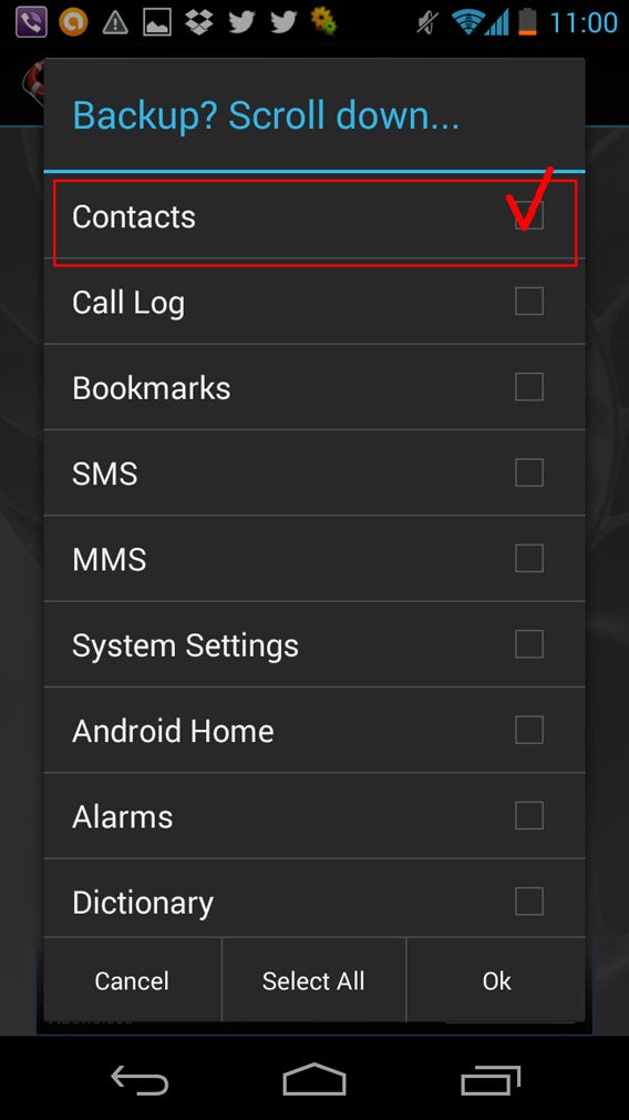 MyBackup - Scroll down MyBackup - Scroll down