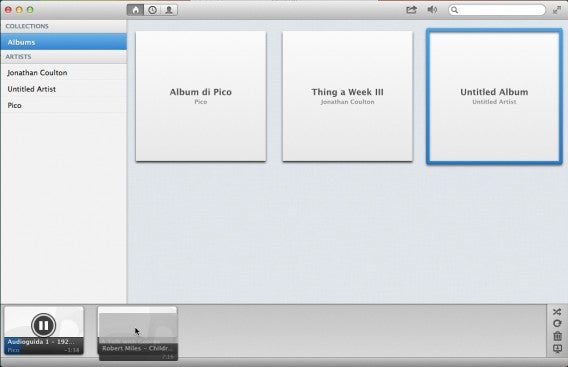Sonora playlist drag and drop