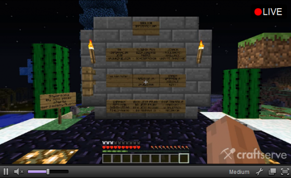 minecraft streaming