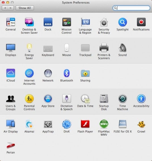 Preferenze di sistema