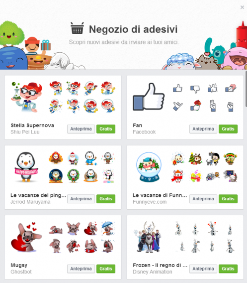 adesivi non mi piace facebook