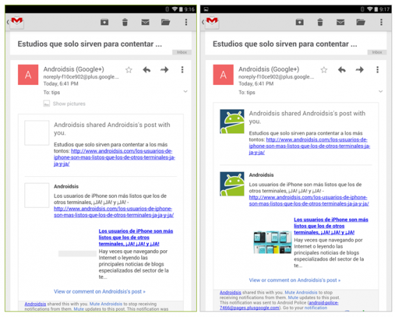 gmail show images