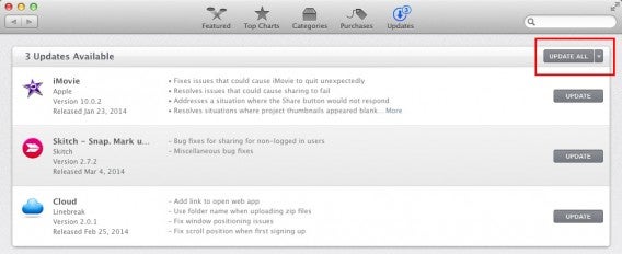 Aggiorna il software del Mac