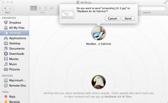 Conferma invio file