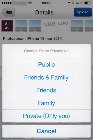 Flickr foto pubbliche o private