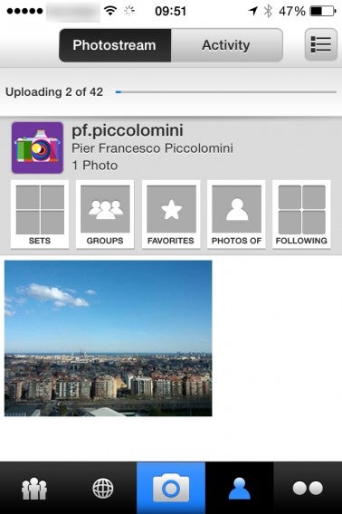 Flickr uploading pics