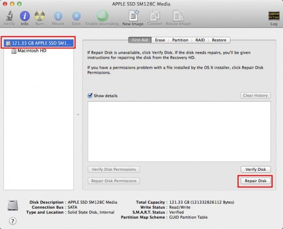 Repair disk