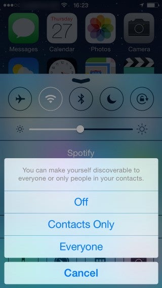 iOS - Scegli per chi essere visibile