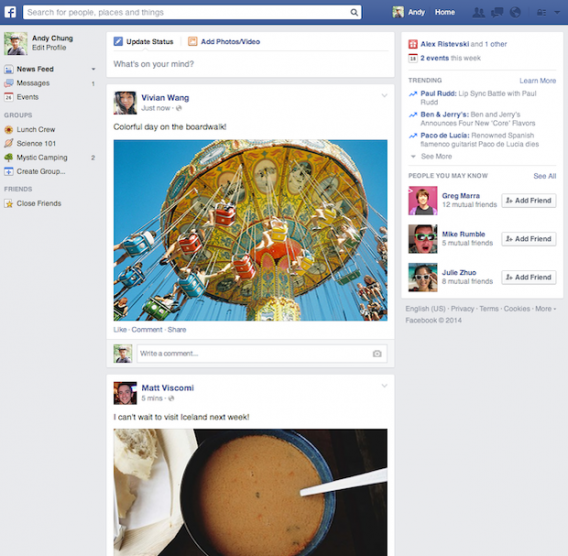 nuovo news feed