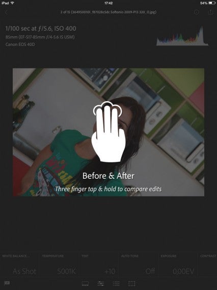 3 fingers tap