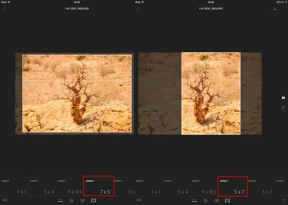 Instruments 4 - Cropping vertical and horizontal