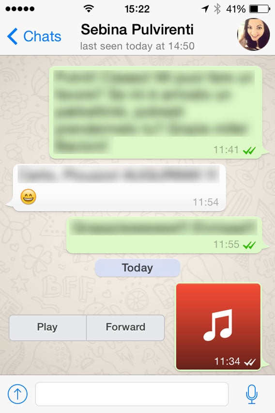 Ascolta file ricevuto