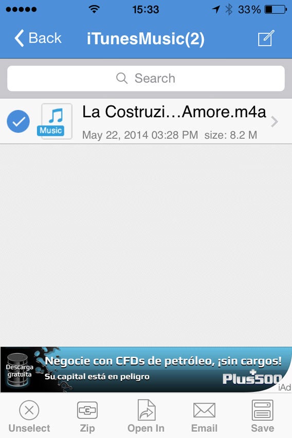 Seleziona  il file da aprire con