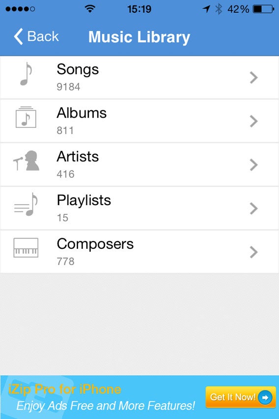 Seleziona una cartella della libreria musicale