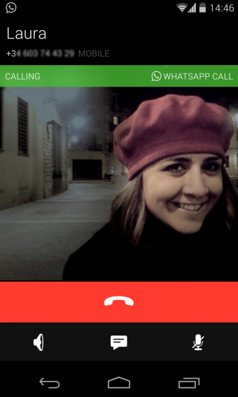 Funzione Chiamate su WhatsApp