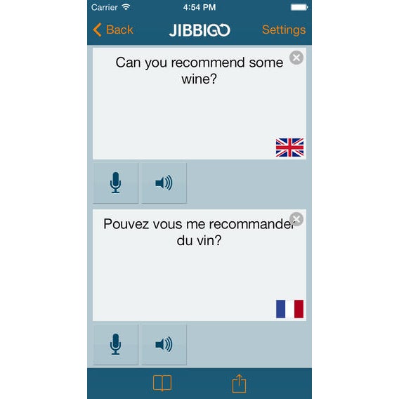 Jibbigo screenshot