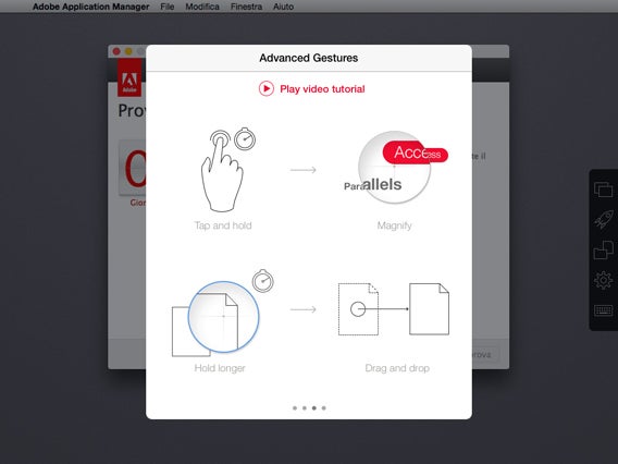 Advanced gestures