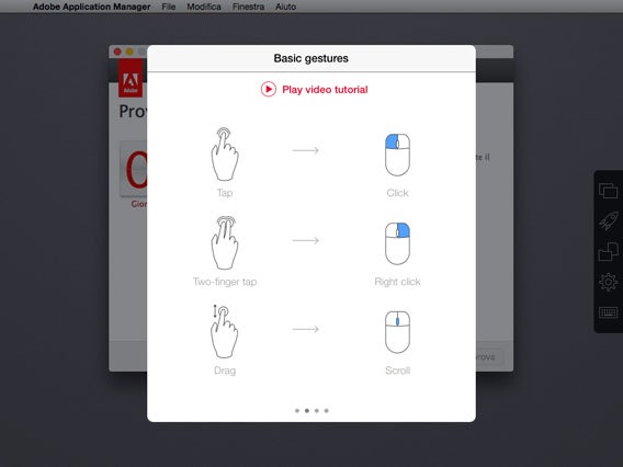 Basic gestures