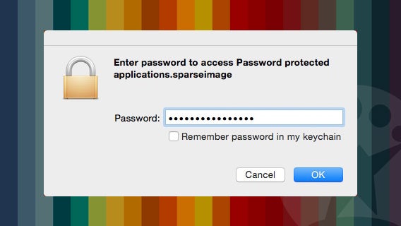 Inserisci password per aprire l'applicaizone
