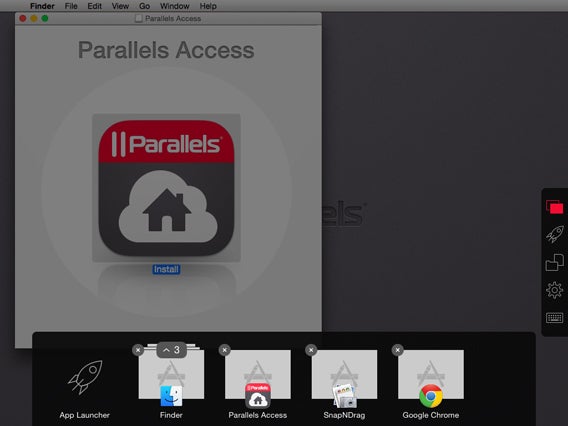 Toolbar - Scegli app da portare in primo piano
