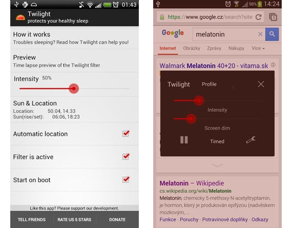 Twilight screenshot combo