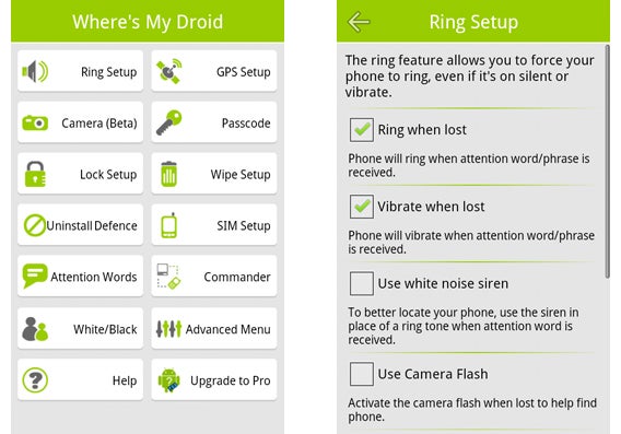 Wheres My Droid combo