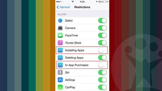 Disabilita acquisti app