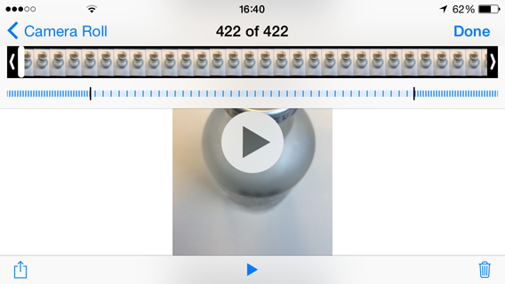 iOS Camera - SloMo