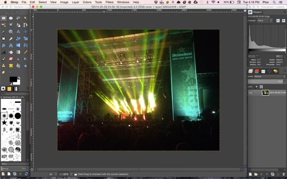 Gimp interfaccia
