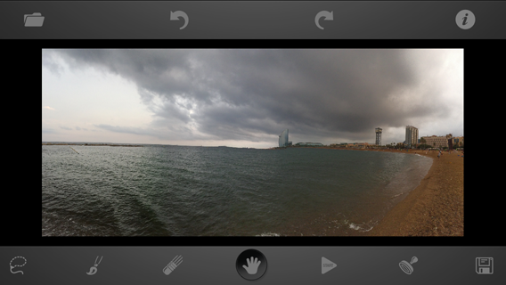 La foto corretta come appare nell'app
