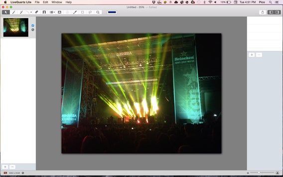 LiveQuartz interfaccia
