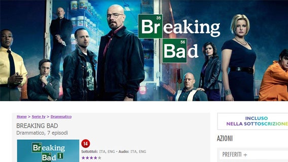 Serie Tv Infinity di Mediaset