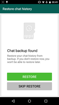 Recuperare chat whatsapp