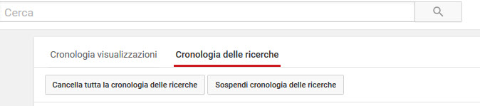 Cronologia ricerche Youtube